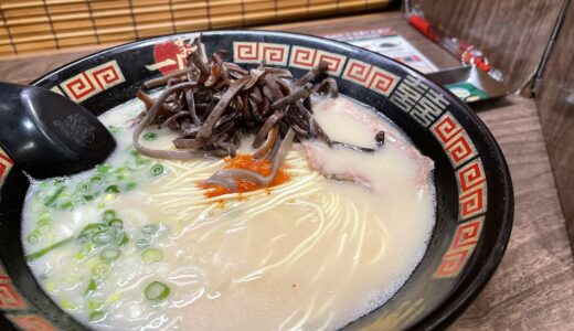 このラーメンにきくらげ乗せて食う！！