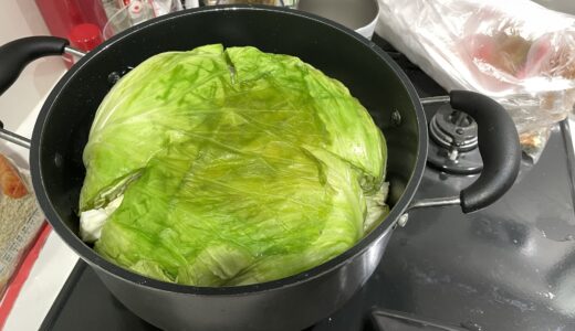 丸ごとロールキャベツ作ってみたお願いしますin ピノ邸
